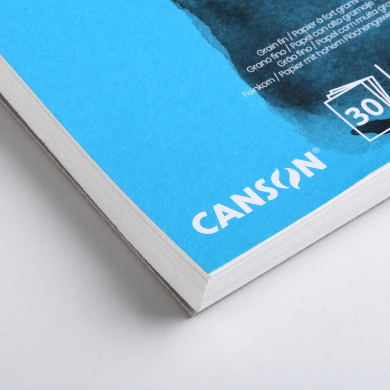 Canson XL Blocco per acquerello CP White 300 g/m² - 30 fogli, A4, rilegatura a spirale