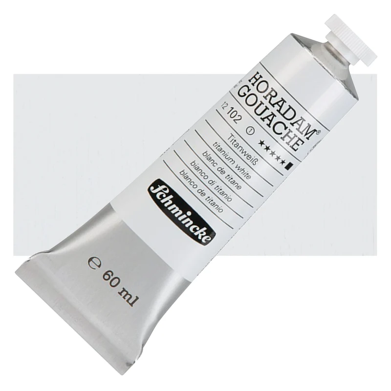 Χρώμα τέμπερας γκουάς Schmincke HORADAM Titanium White 60 ml