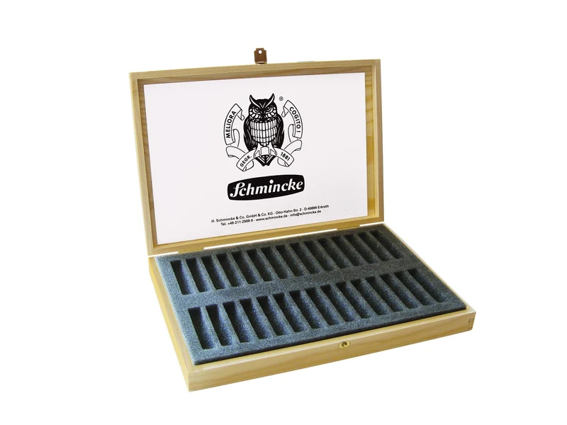 Scatola in legno per 30 pastelli Schmincke