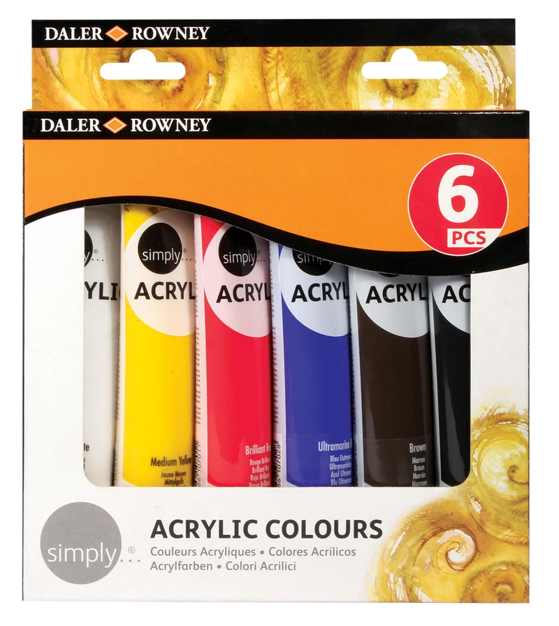 DALER ROWNEY Simply set di colori acrilici