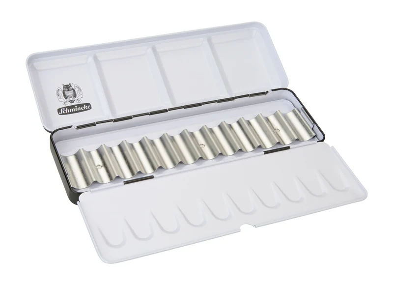 Prázdna kovová kazeta Schmincke pre 12 x 5 ml tuby