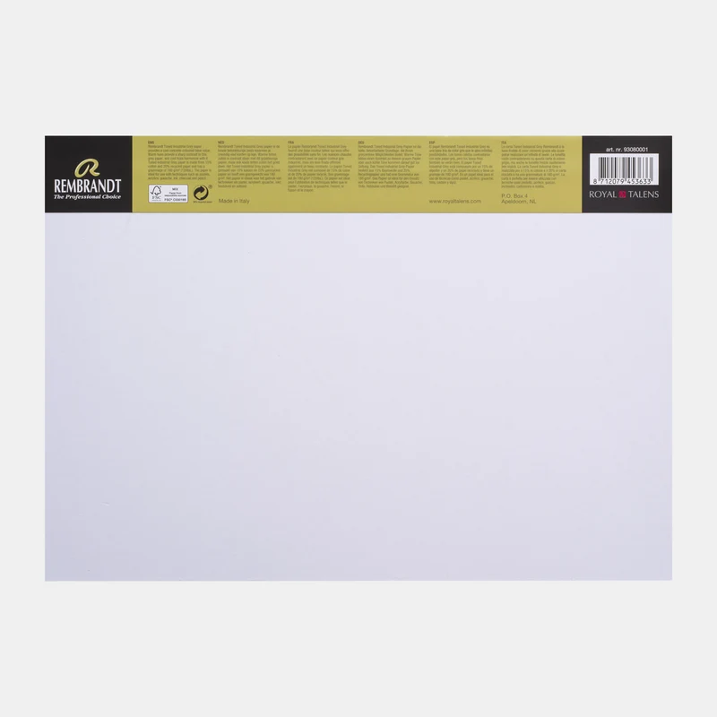 Скицник ROYAL TALENS Rembrandt Toned Industrial Grey 180 g - 50 листа, A3