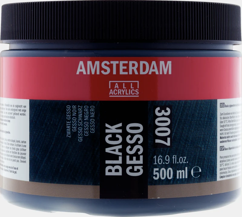 ROYAL TALENS Amsterdam Schwarzes Acryl-Gesso 500 ml