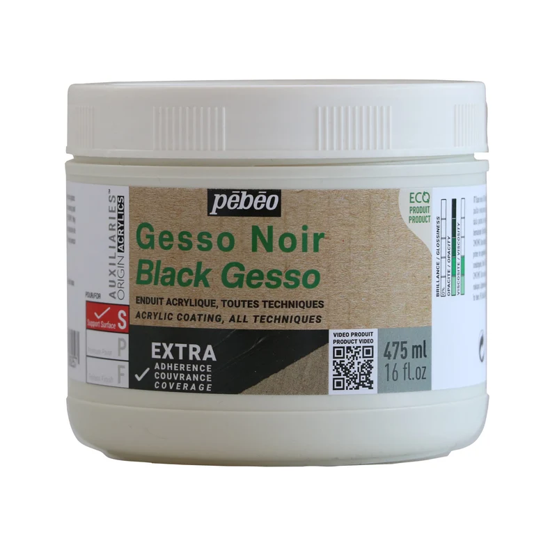 Pebeo Studio Acrylics crni akrilni gesso 475 ml