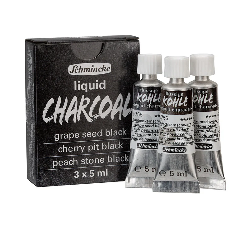 Течен въглен Schmincke Trio liquid charcoal