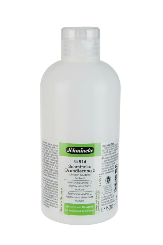 Schmincke primer 2, mierne nasiakavý podkladový náter 500 ml