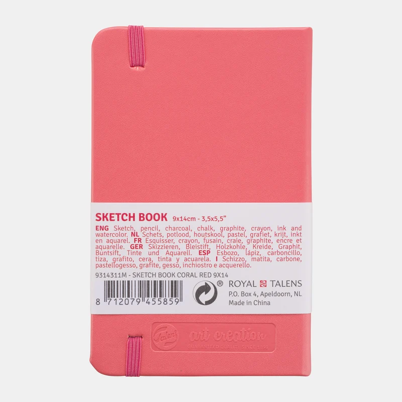 Skizzenbuch ROYAL TALENS Art Creation Coral 9 x 14 cm, 140 g, 80 Blatt