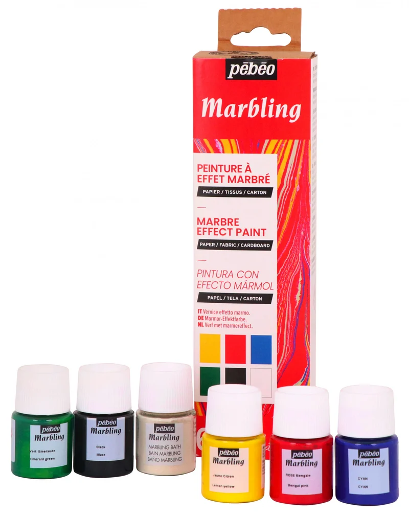 Pebeo Marbling set boja za mramoriranje 6 x 20 ml