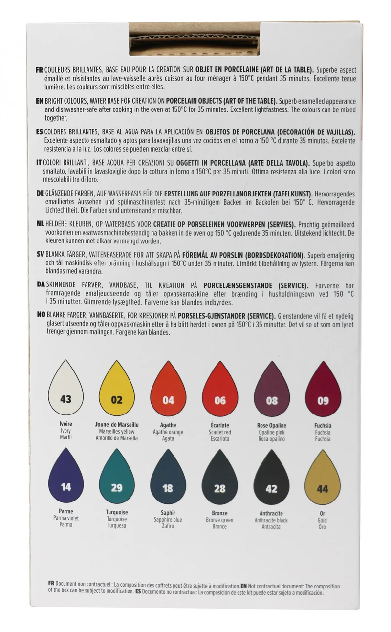 Pebeo Porcelaine 150 set boja za porculan 12 x 20 ml Exploration
