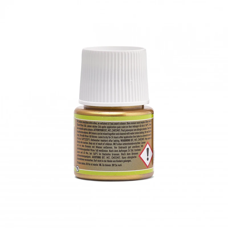 Vitrážna farba na sklo Pebeo Vitrea 160 – 45 ml, Shimmer Gold