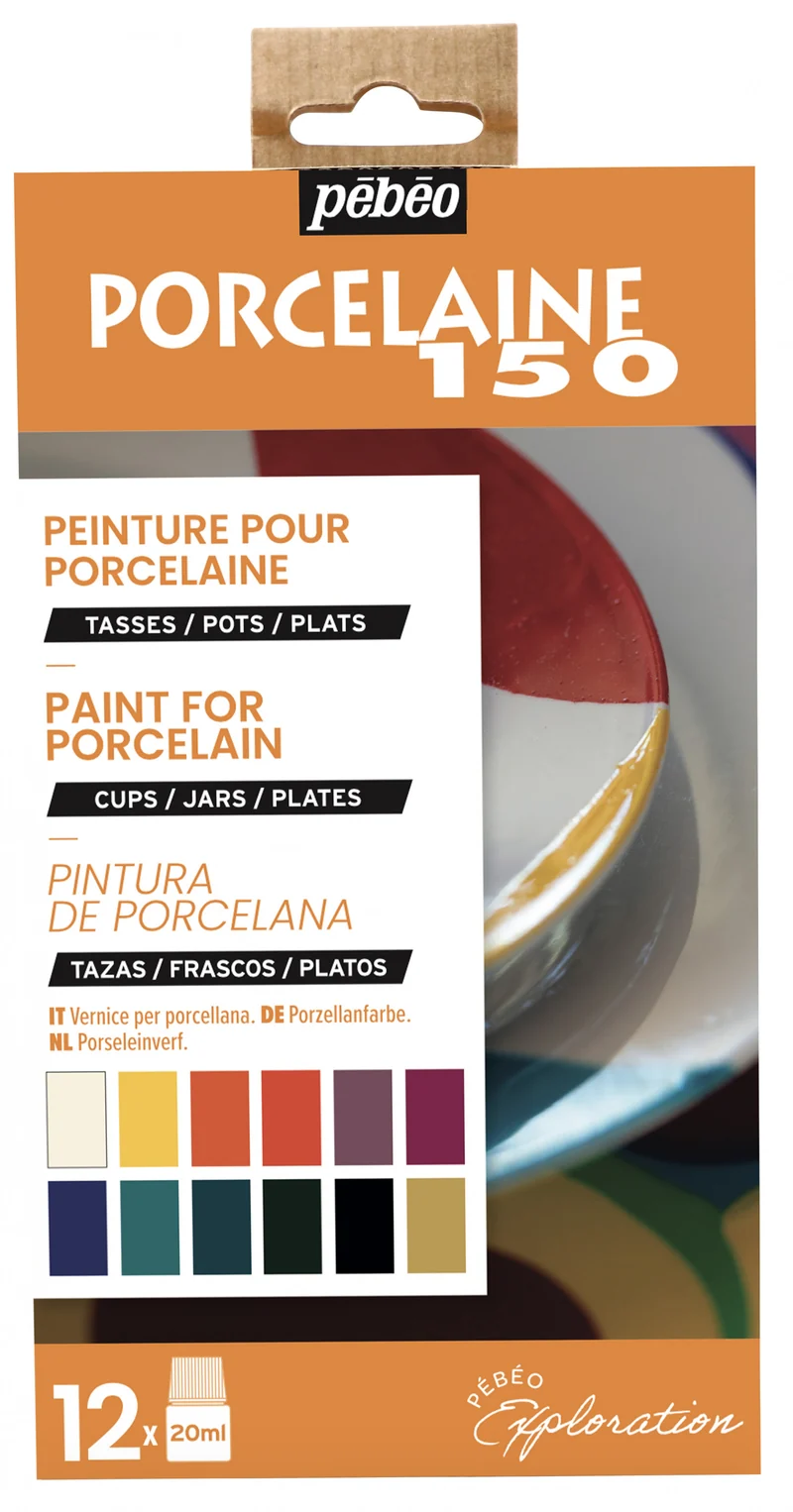 Pebeo Porcelaine 150 komplet barv za porcelan 12 x 20 ml Exploration