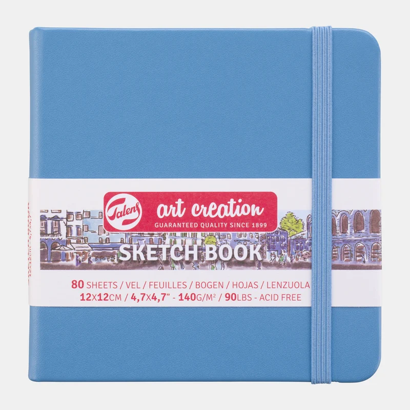 ROYAL TALENS Skizzenbuch Talens Art Creation Hellblau 12 x 12 cm, 140 g, 80 Blatt