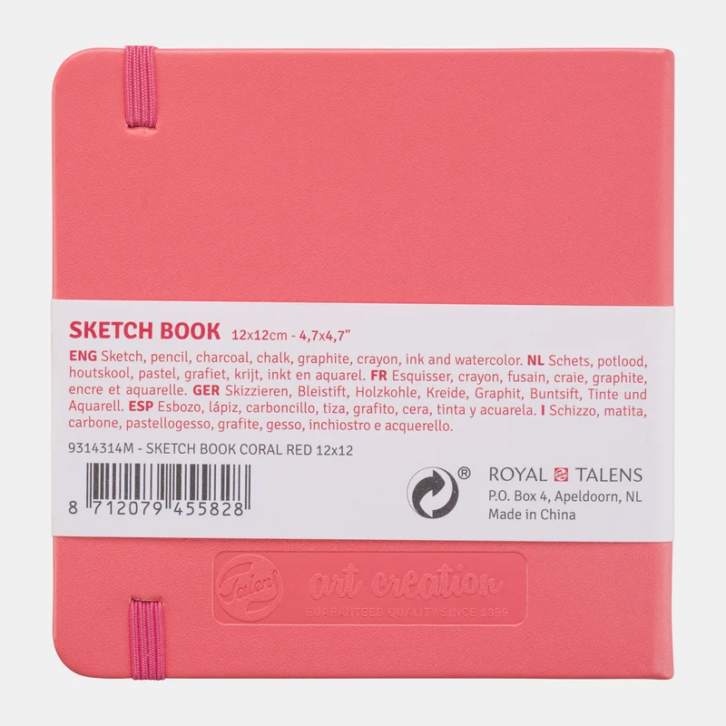 Скицник Talens Art Creation Coral 12 x 12 см, 140 g, 80 листа, твърди корици