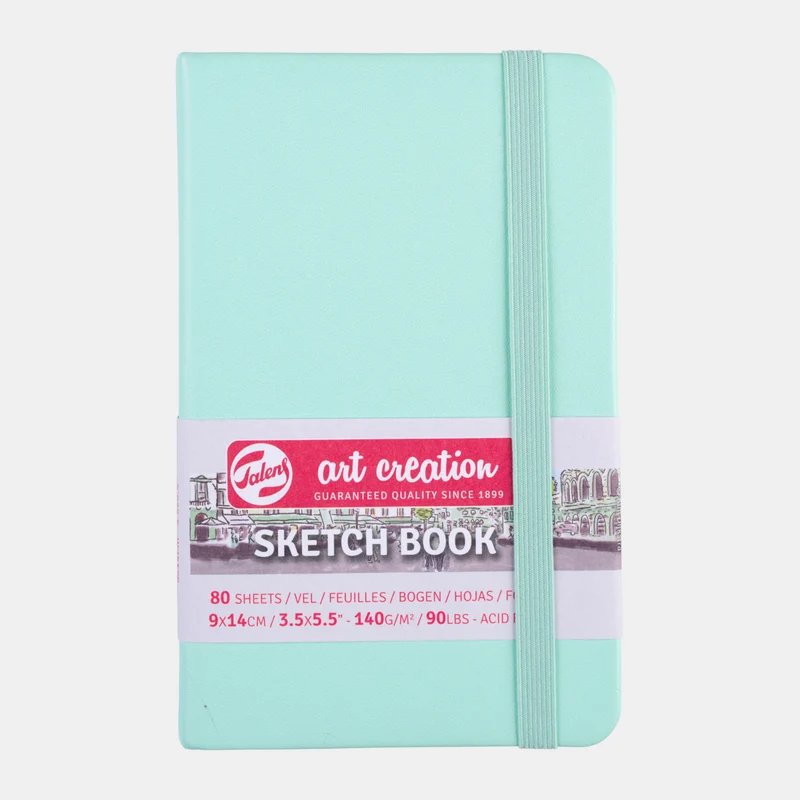 Blok za skiciranje Talens Art Creation Mint 9 x 14 cm, 140 g, 80 listova