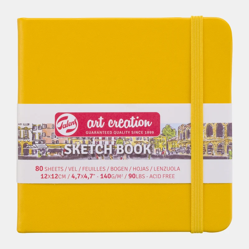 Blocco da disegno Talens Art Creation giallo oro 12 x 12 cm, 140 g/m², 80 fogli