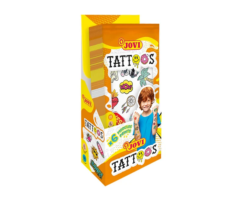 JOVI tatuaggi temporanei per bambini in espositore – 24 pz