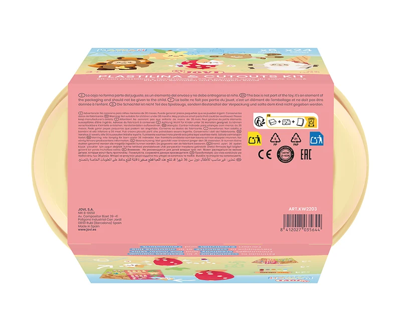 JOVI Play&Fun Kawaii prirodni plastelin u koferu – set s priborom