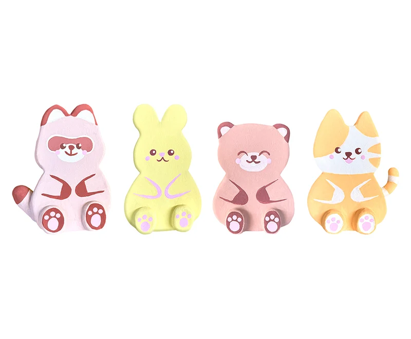 JOVI Kawaii Kraft Modelliermasse-Set Tiere – 23-tlg.