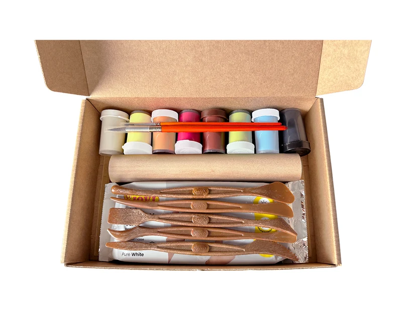 JOVI Kawaii Kraft Modelliermasse-Set Tiere – 23-tlg.