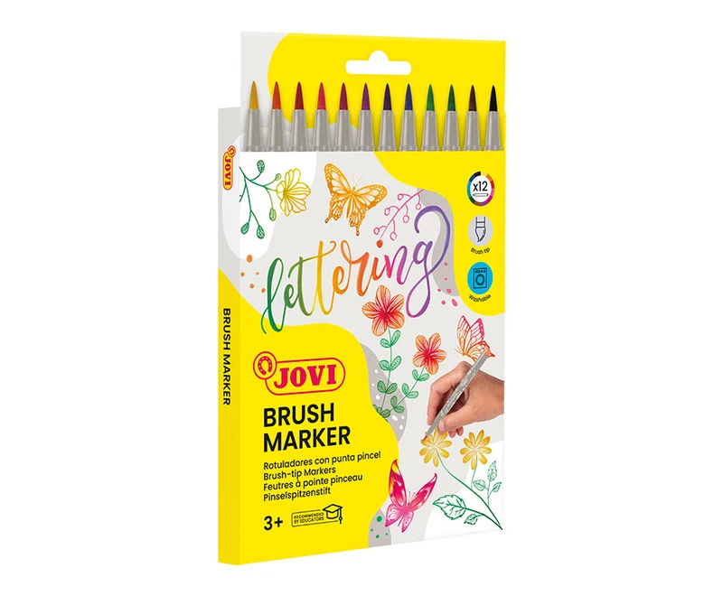 JOVI Lettering Aquarell-Pinselstifte 12 Stk.